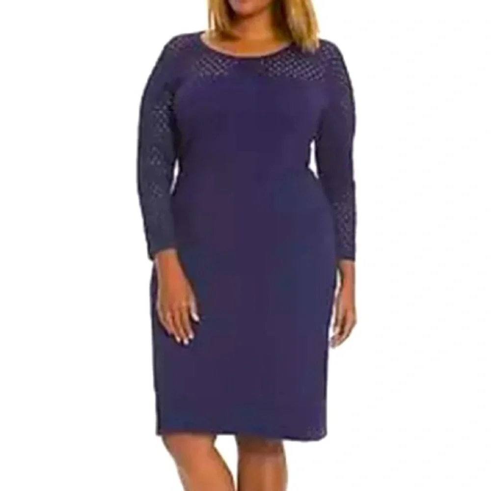 NEW Lane Bryant‎ 26/28 knit cutout dress